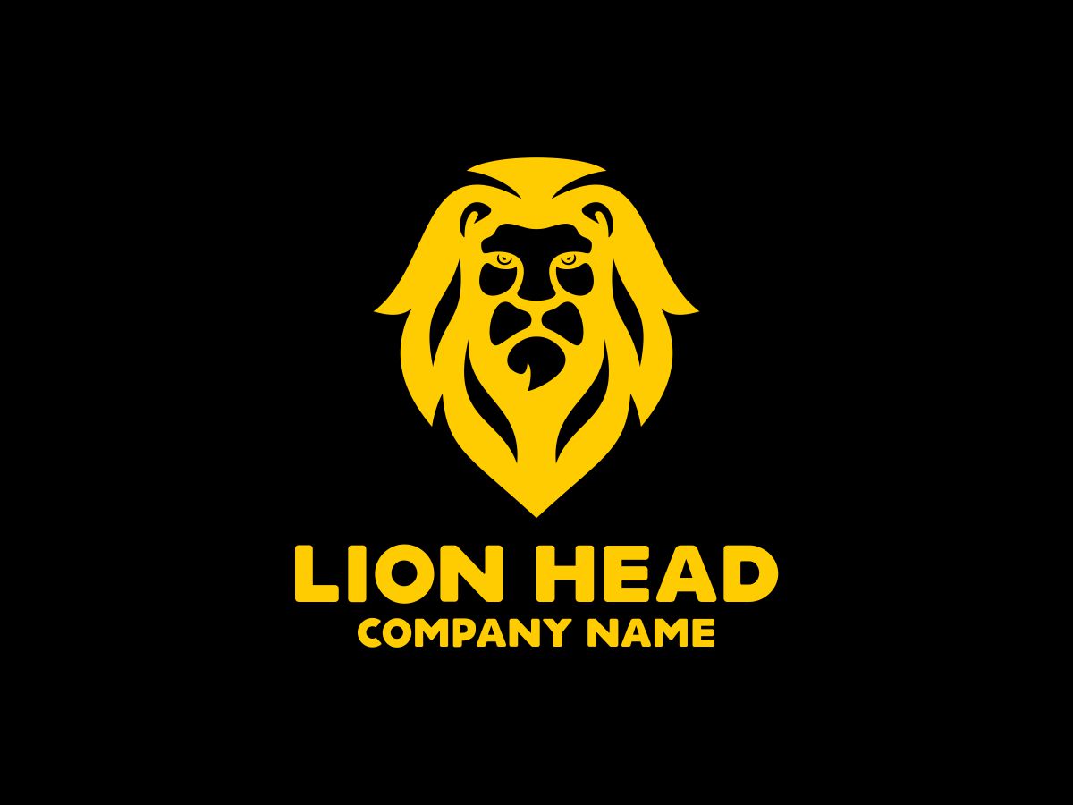 Download Шаблон логотипа "Lion Head Logo Template" / Lion Head Logo Template - Шаблон логотипа на тему графика animal animals branding cat classic club elegant emblem gold golden head jungle king kingdom leo lion logo luxury power powerpoint