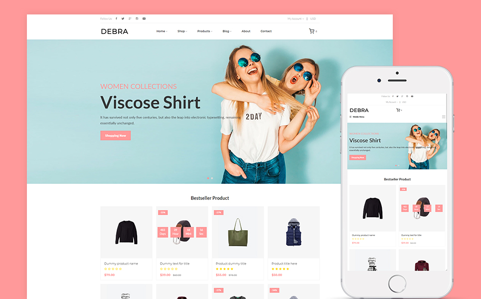 Debra – Fashion Shopify Theme