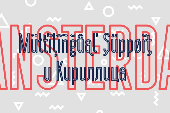 Download Шрифт "Sansterdam Inline & Outline Font" / Sansterdam Inline & Outline Font - Шрифт на тему графика 