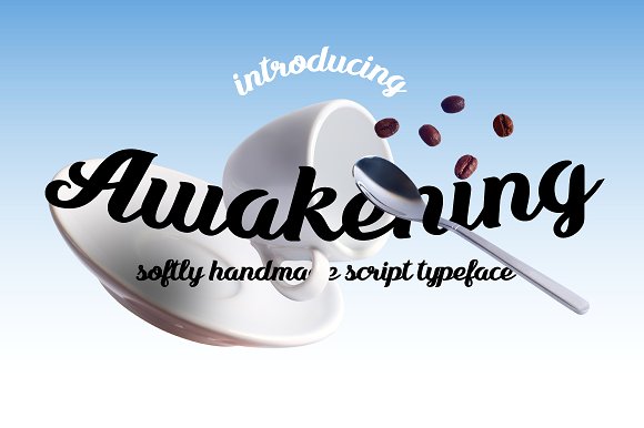 Download Шрифт "Awakening Font" / Awakening Font - Шрифт на тему графика 
