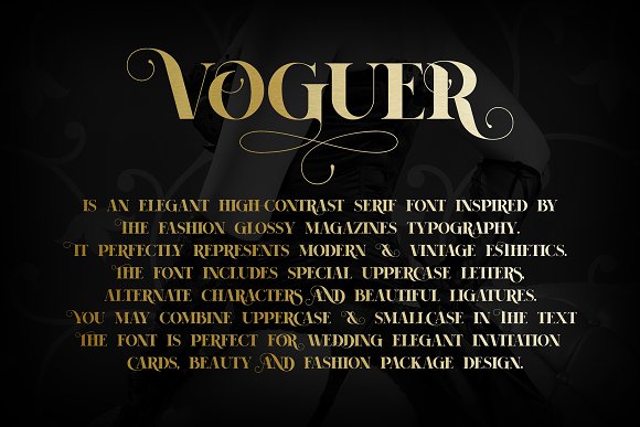 Download Шрифт "Voguer Font" / Voguer Font - Шрифт на тему графика 