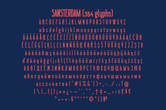 Download Шрифт "Sansterdam Bold and Thin Font" / Sansterdam Bold and Thin Font - Шрифт на тему графика 