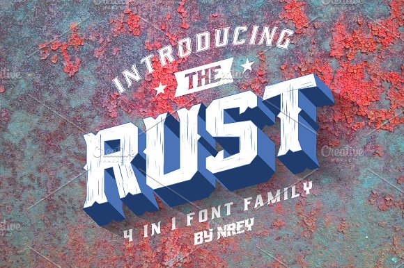 Download Шрифт "Rust Font" / Rust Font - Шрифт на тему графика 