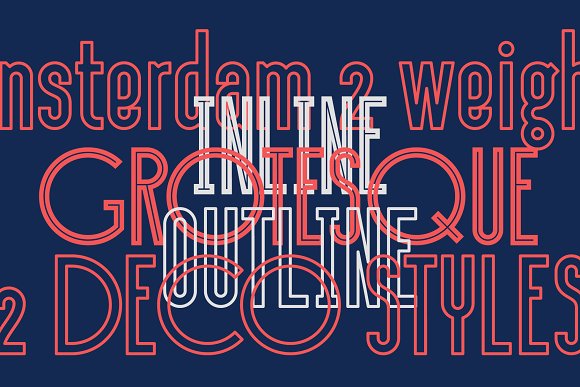 Download Шрифт "Sansterdam Inline & Outline Font" / Sansterdam Inline & Outline Font - Шрифт на тему графика 