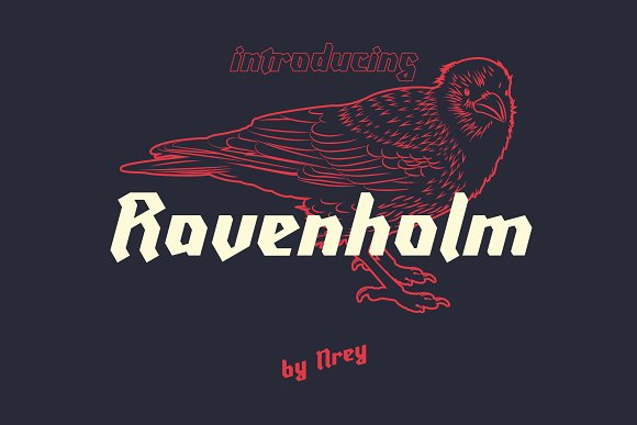 Download Шрифт "Ravenholm Font" / Ravenholm Font - Шрифт на тему графика 