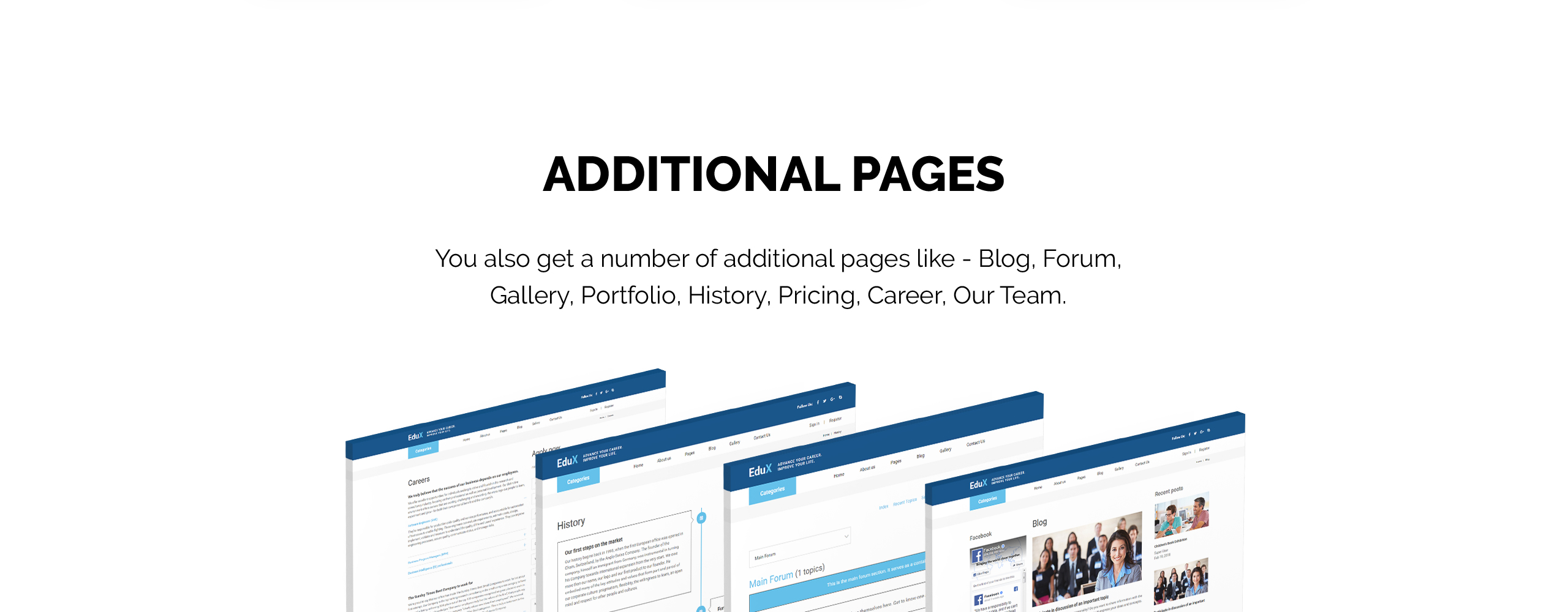website templates educational courses