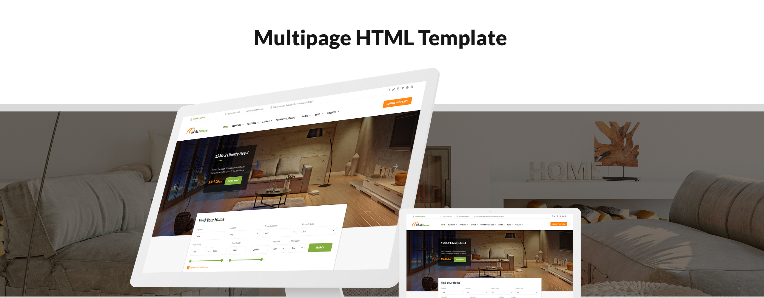 RealHouse Website Template