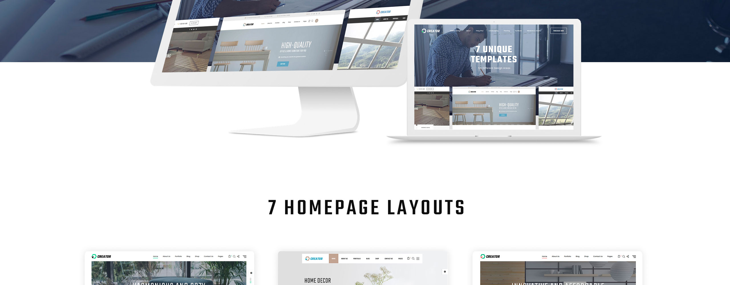 Creator Website Template