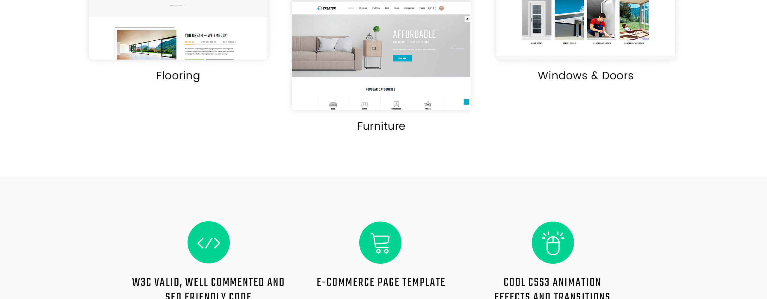 Creator Website Template