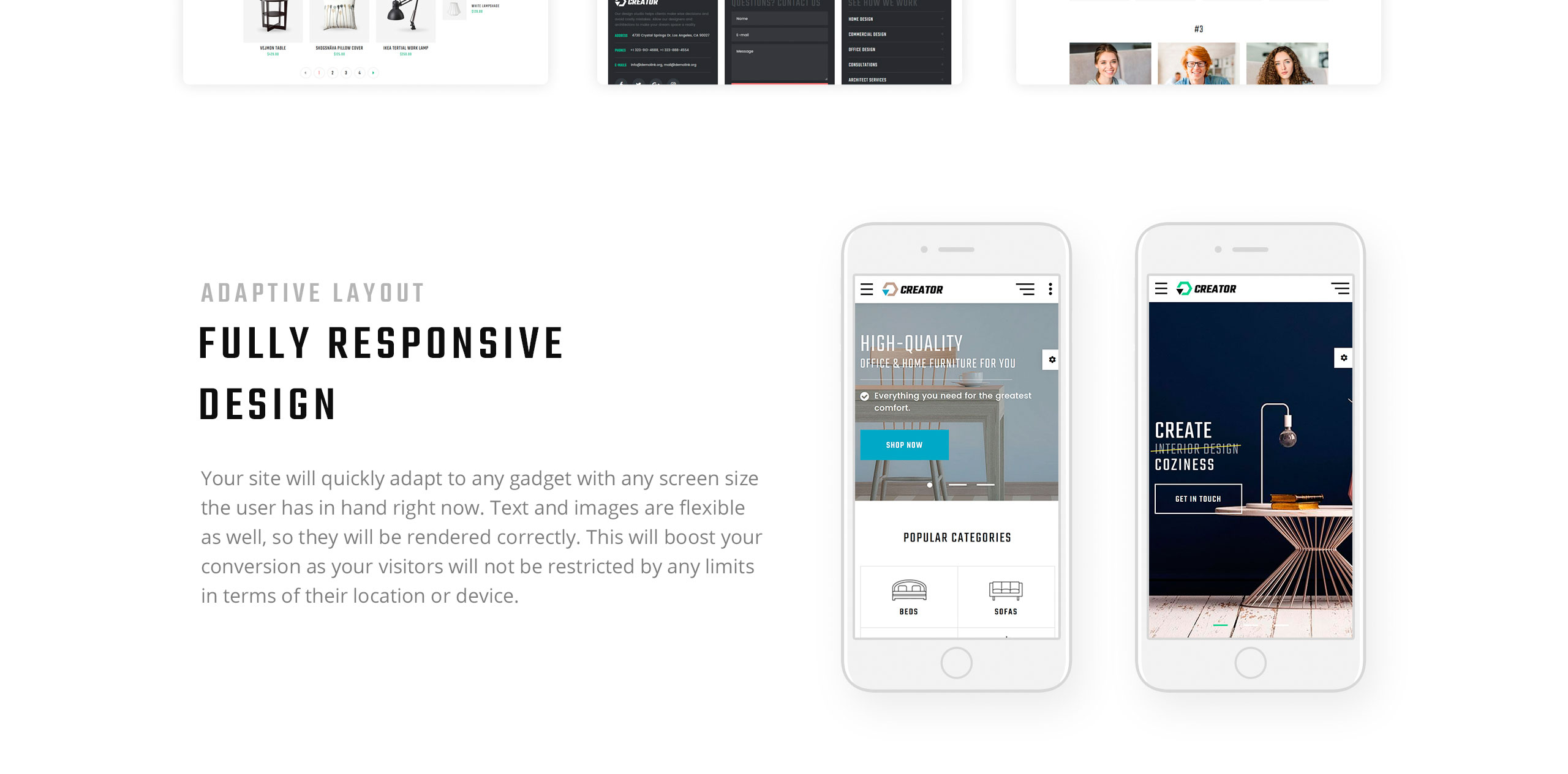 Creator Website Template