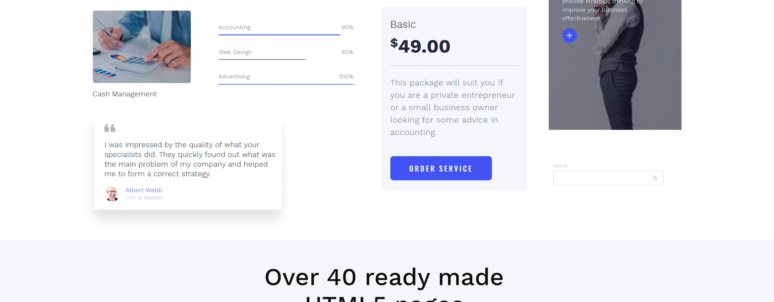 Management Company Website Template