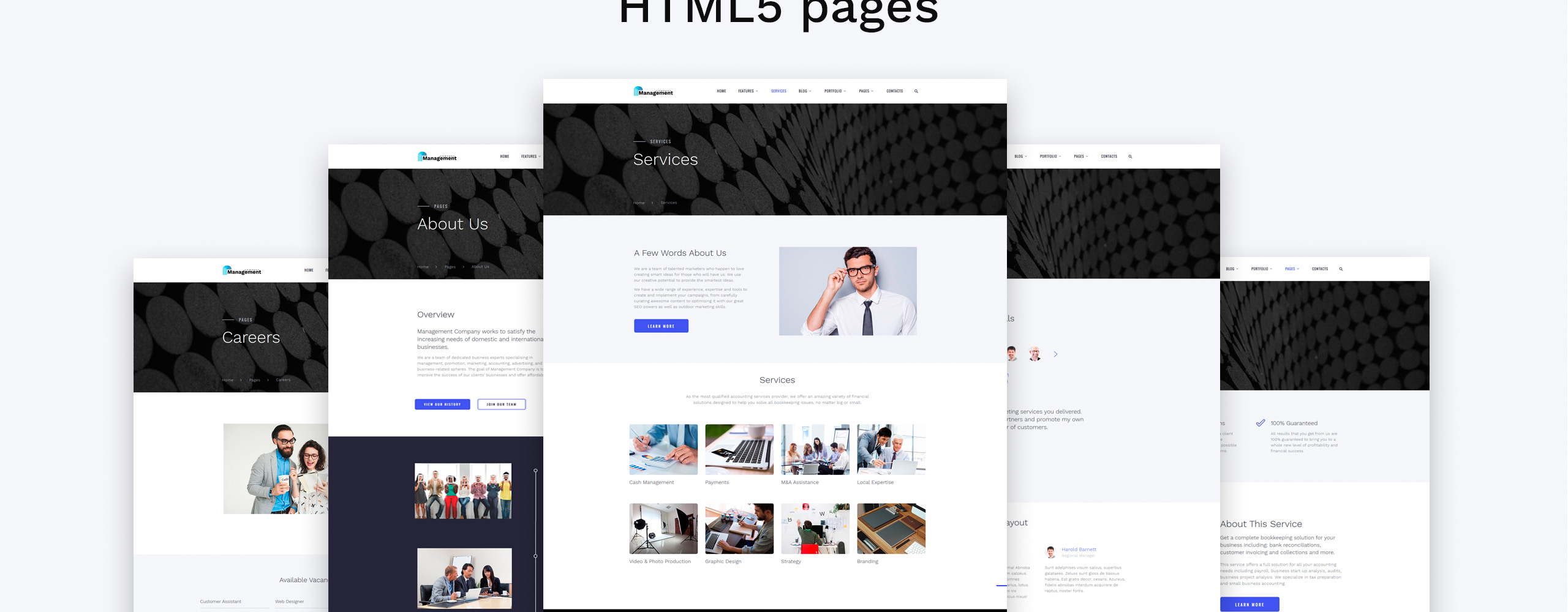 Management Company Website Template