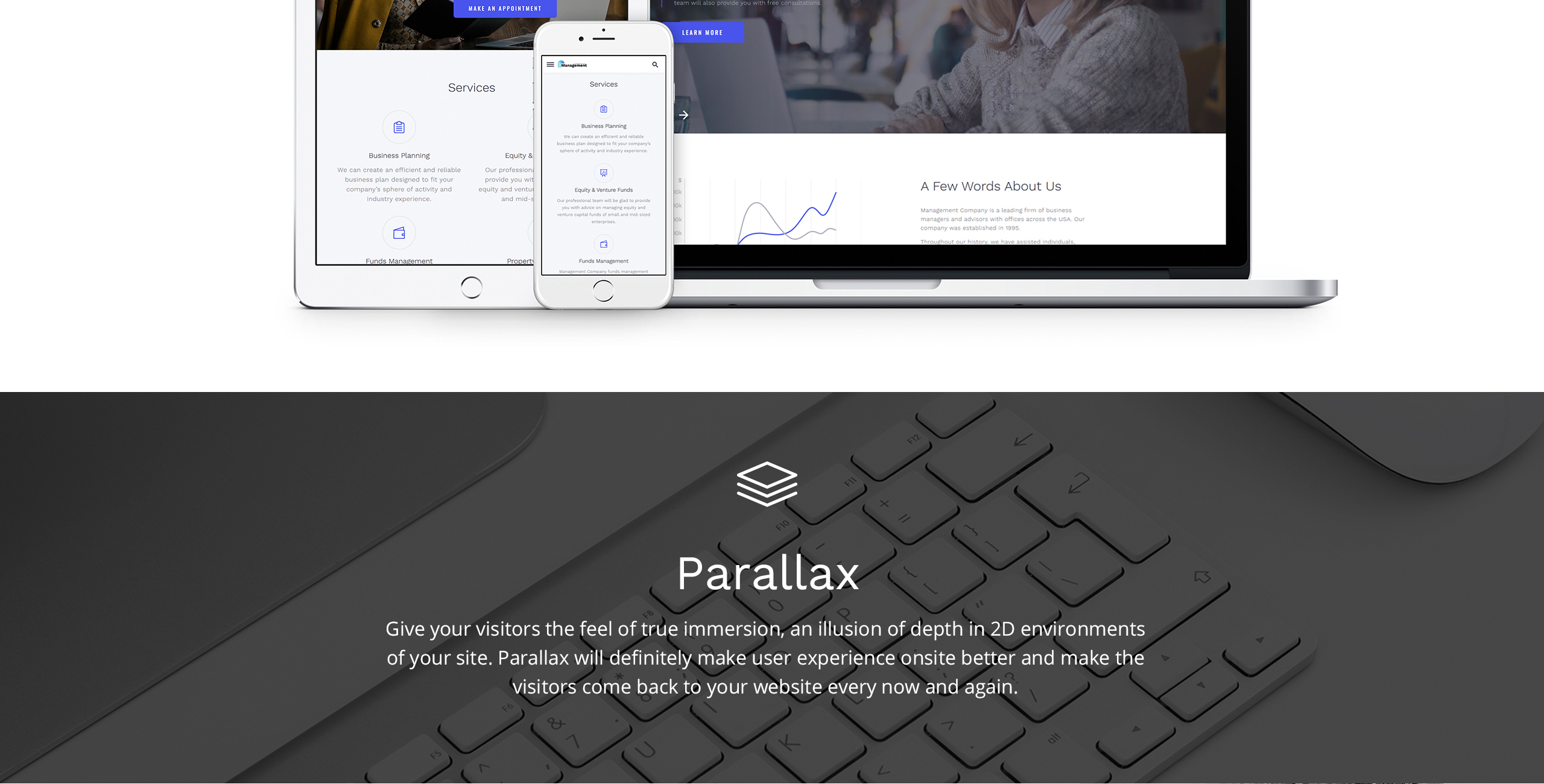 Management Company Website Template