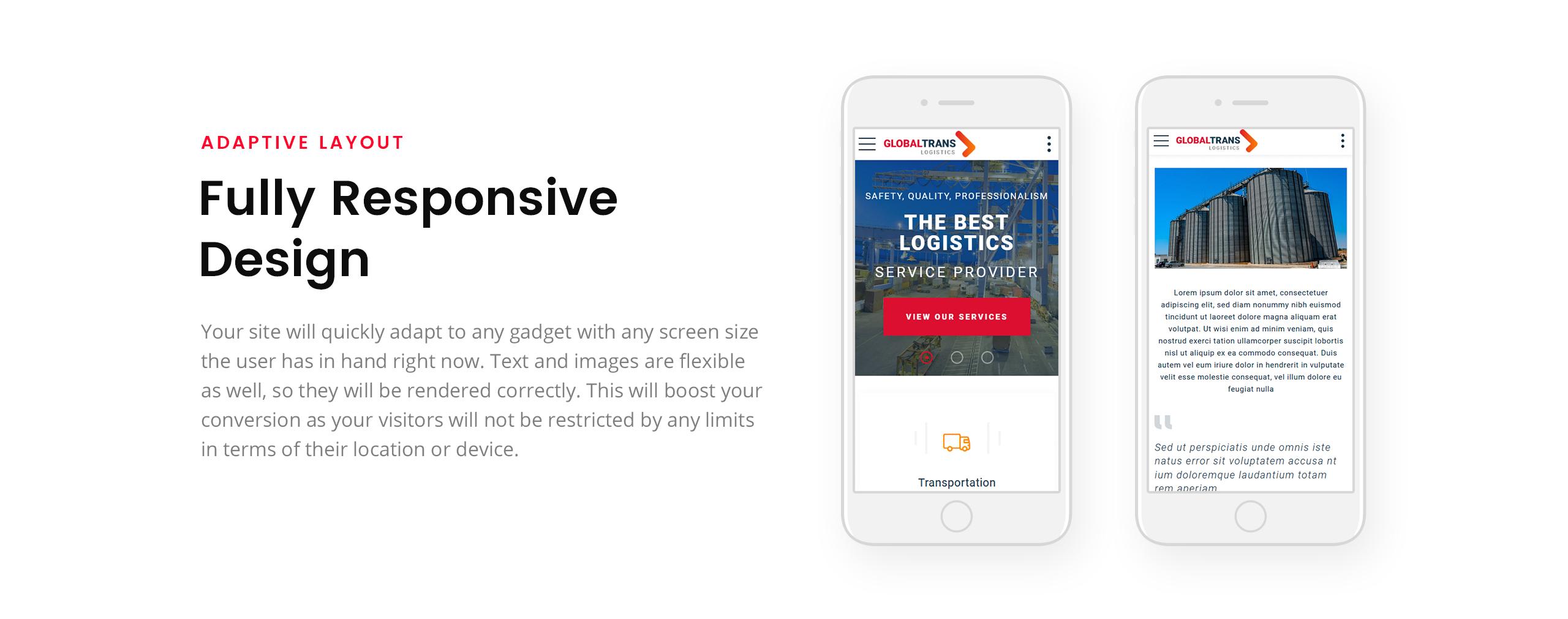 Global Trans Website Template