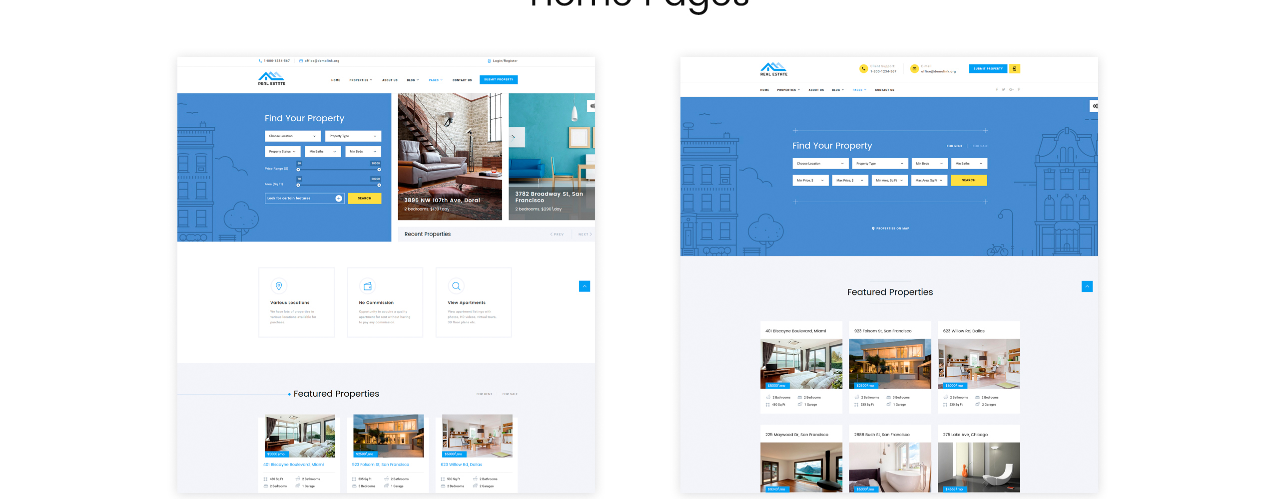 Real Estate Multipurpose HTML5 Website Template