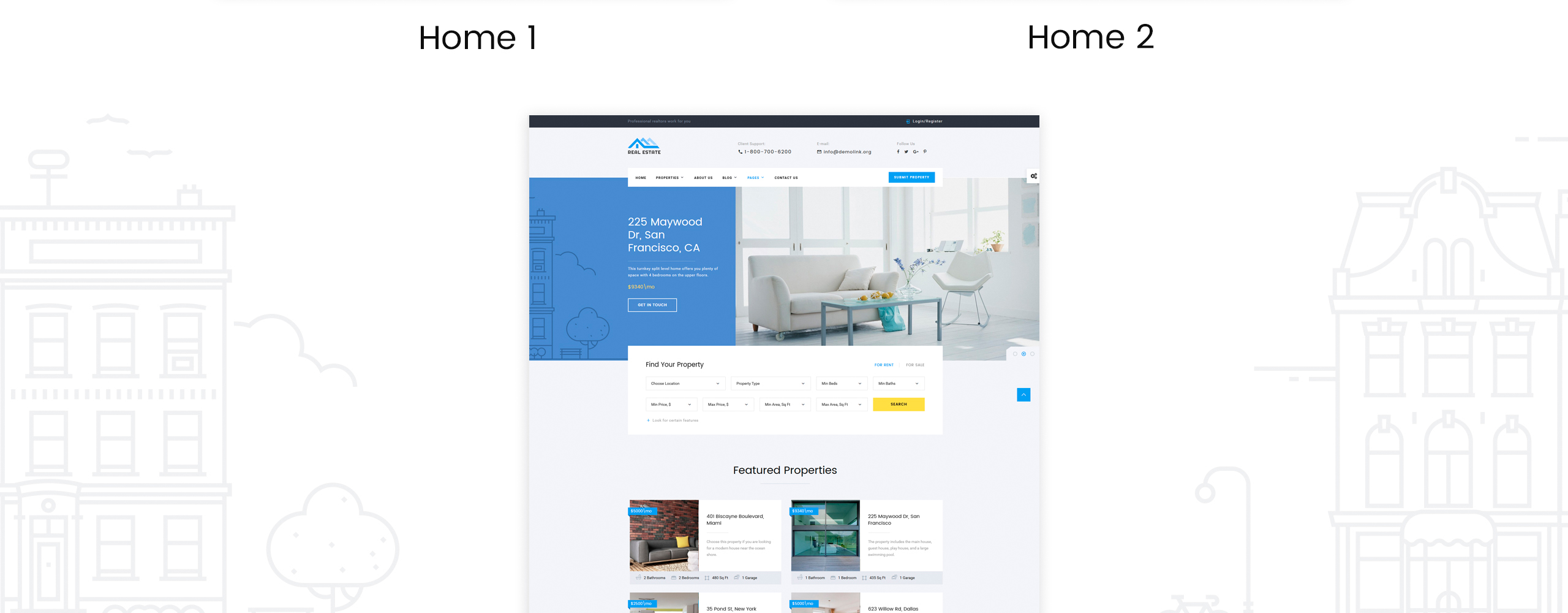 Real Estate Multipurpose HTML5 Website Template