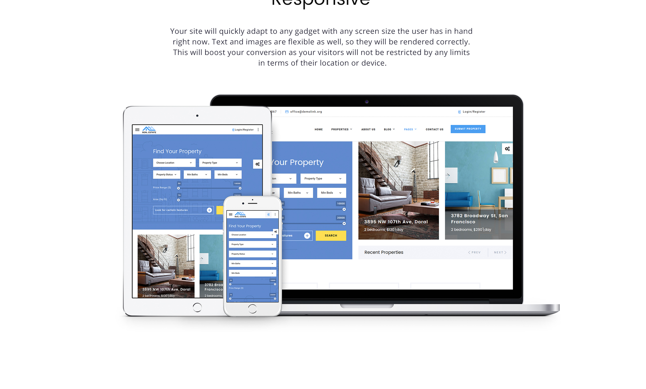 Real Estate Multipurpose HTML5 Website Template