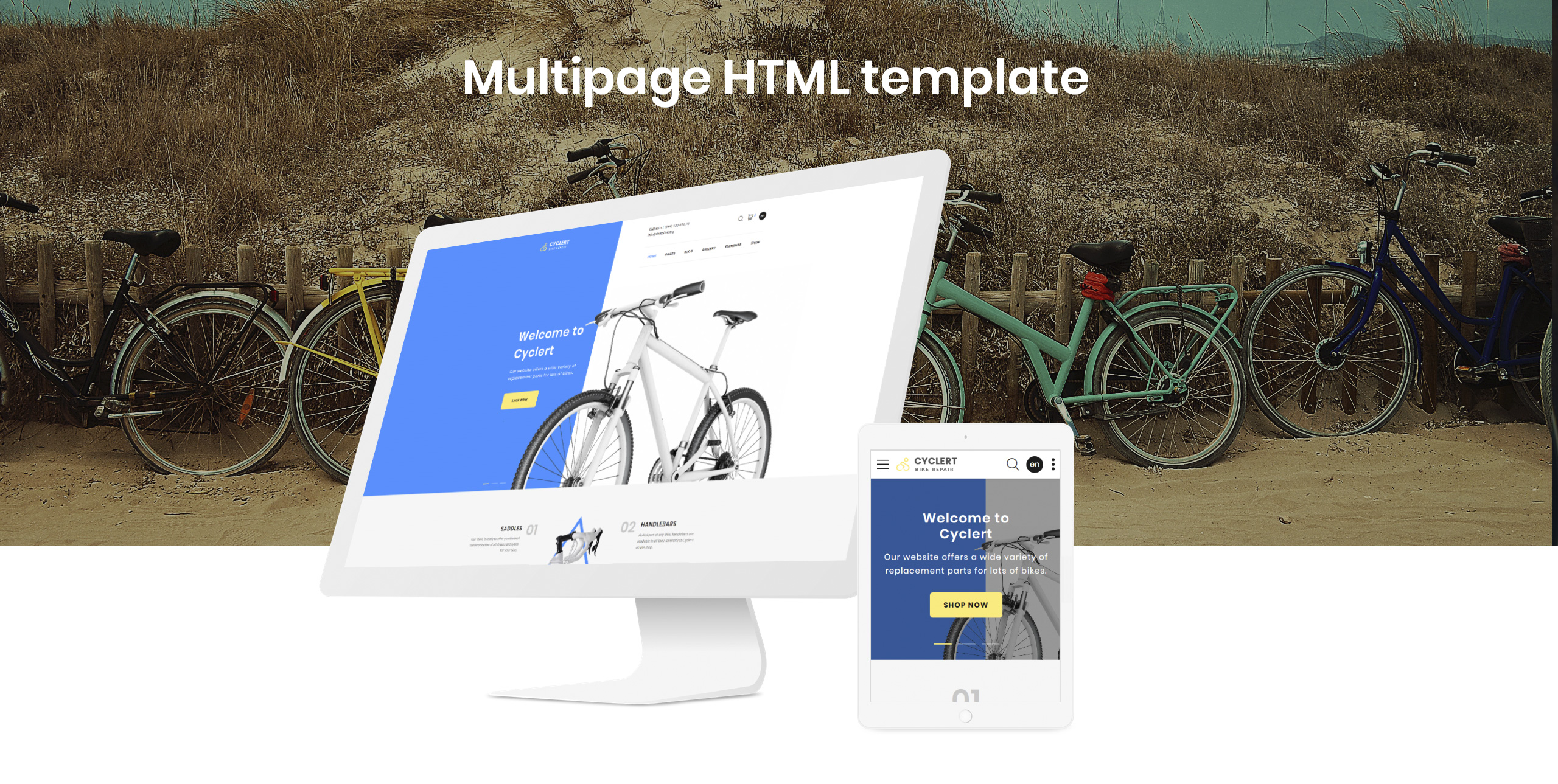 Cyclert- Cycling Multipage Clean HTML Website Template
