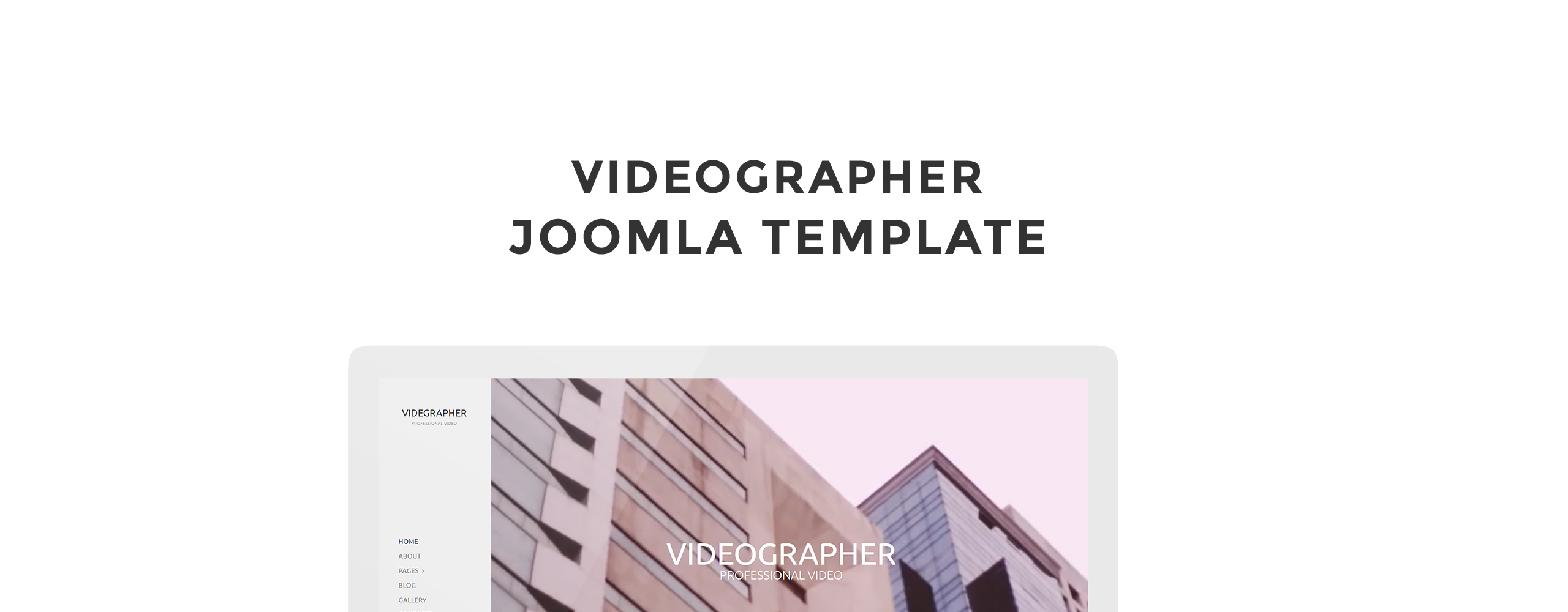 Videographer Joomla Template