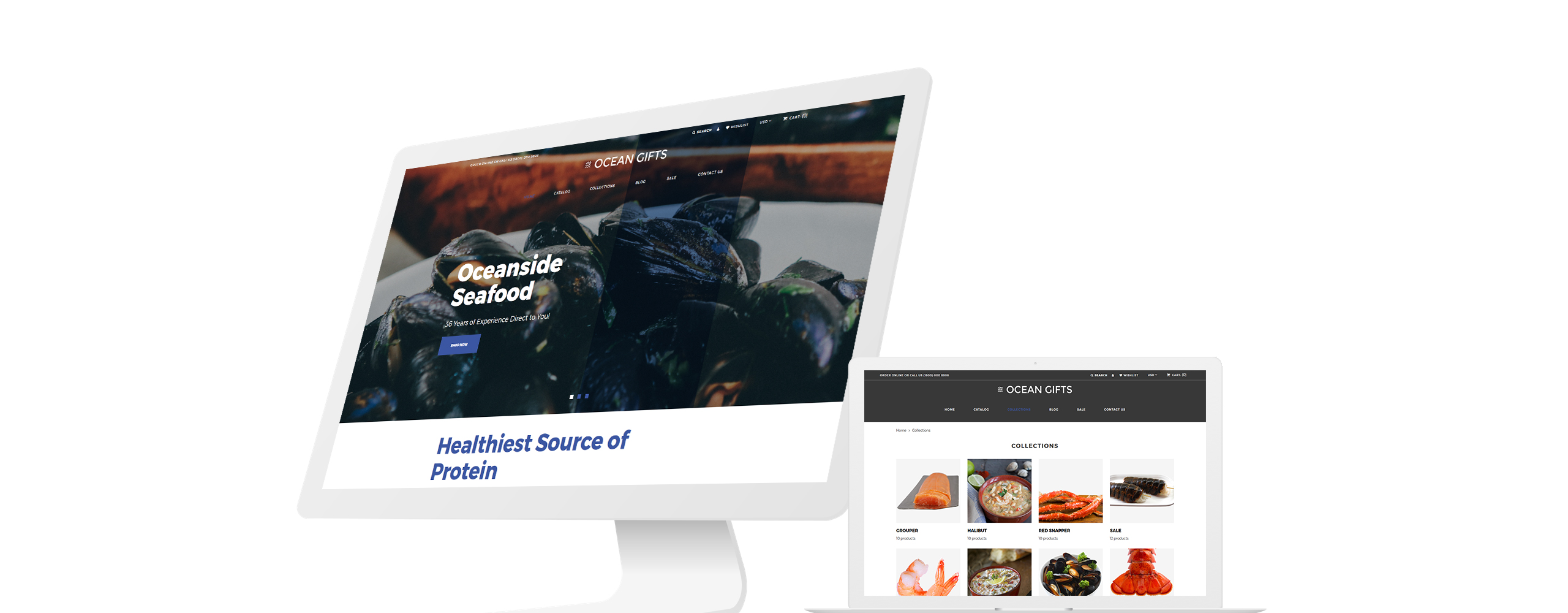 Ocean Gifts - Sea Food Shop Modern Shopify Theme