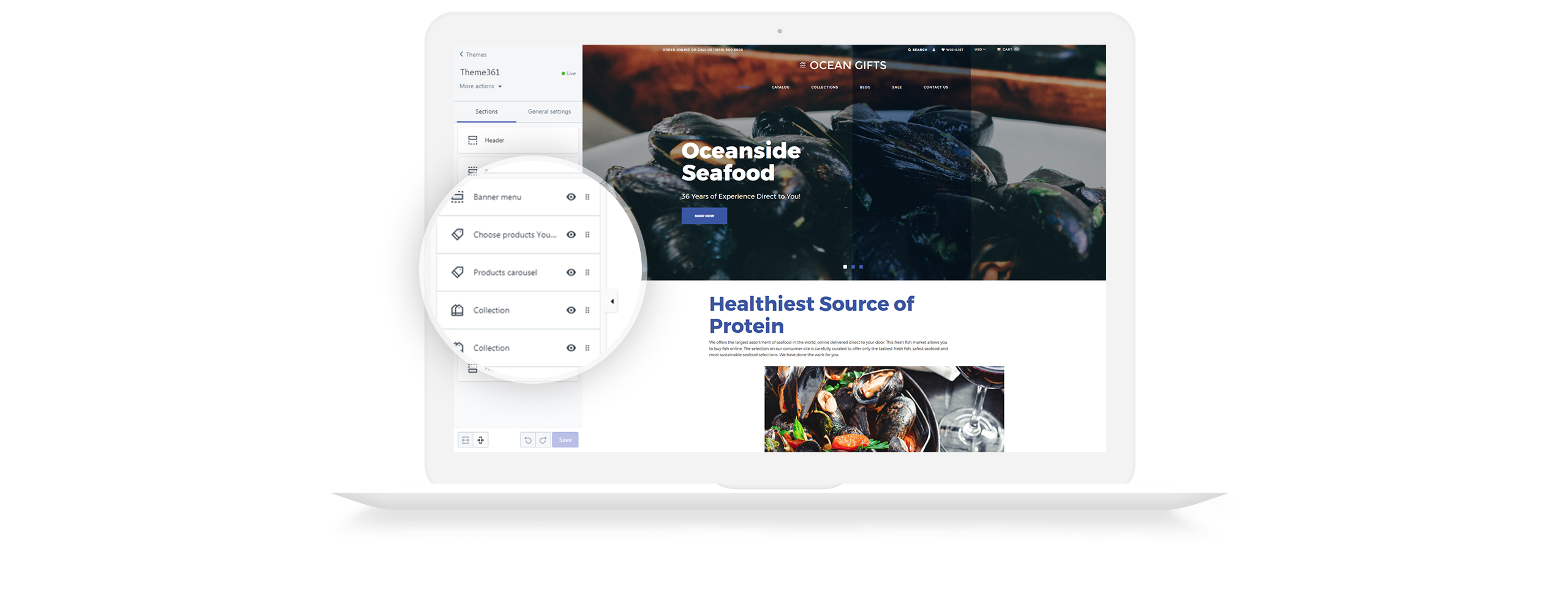 Ocean Gifts - Sea Food Shop Modern Shopify Theme