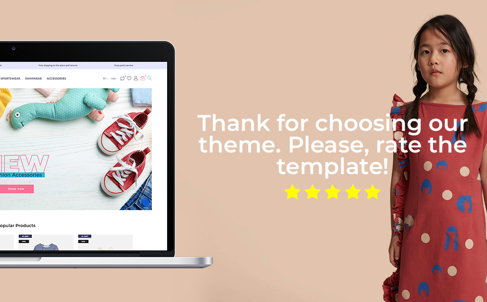 Koddi - Kids Clothes Clean Ecommerce Bootstrap PrestaShop Theme