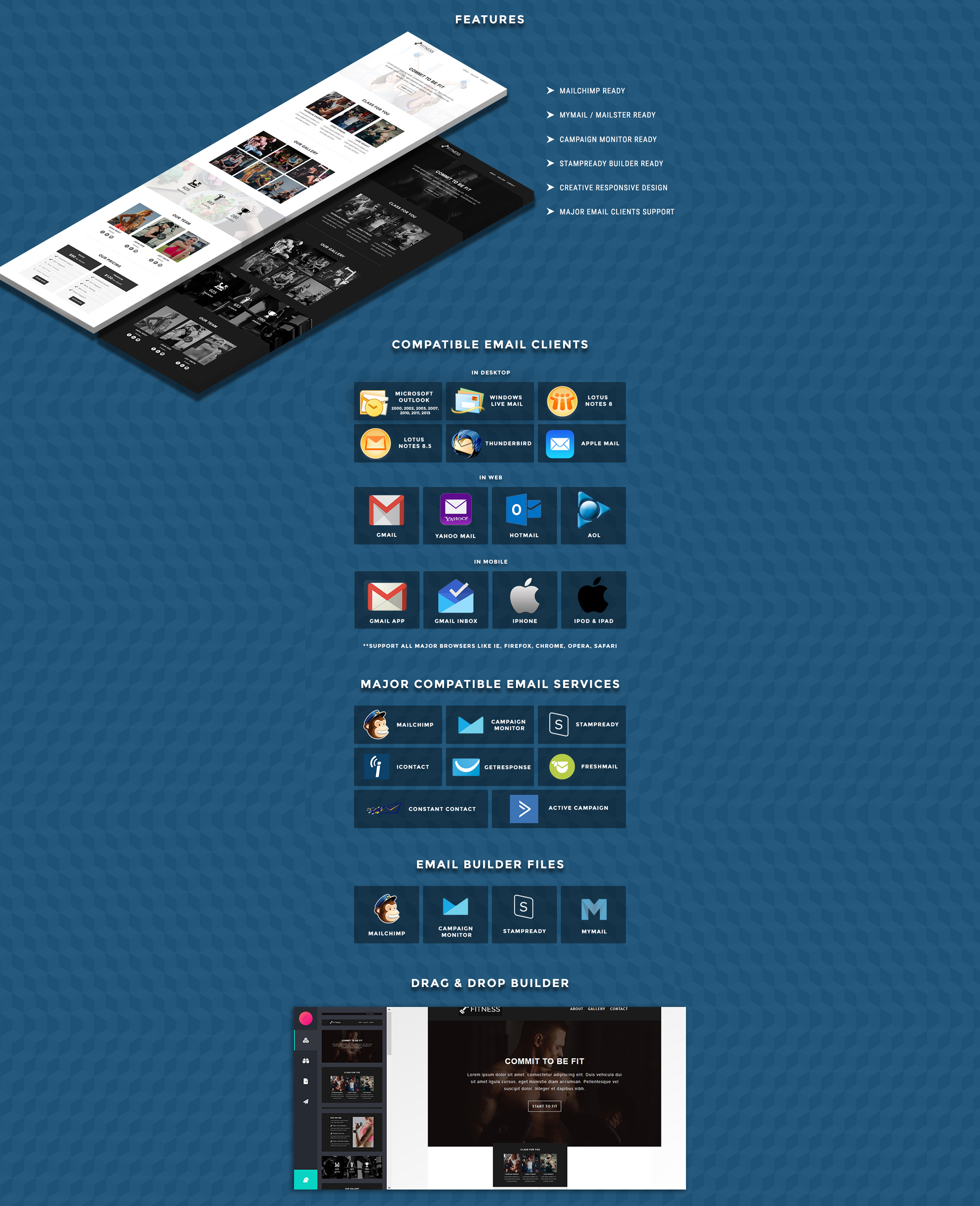 адаптивный шаблон информационного бюллетеня