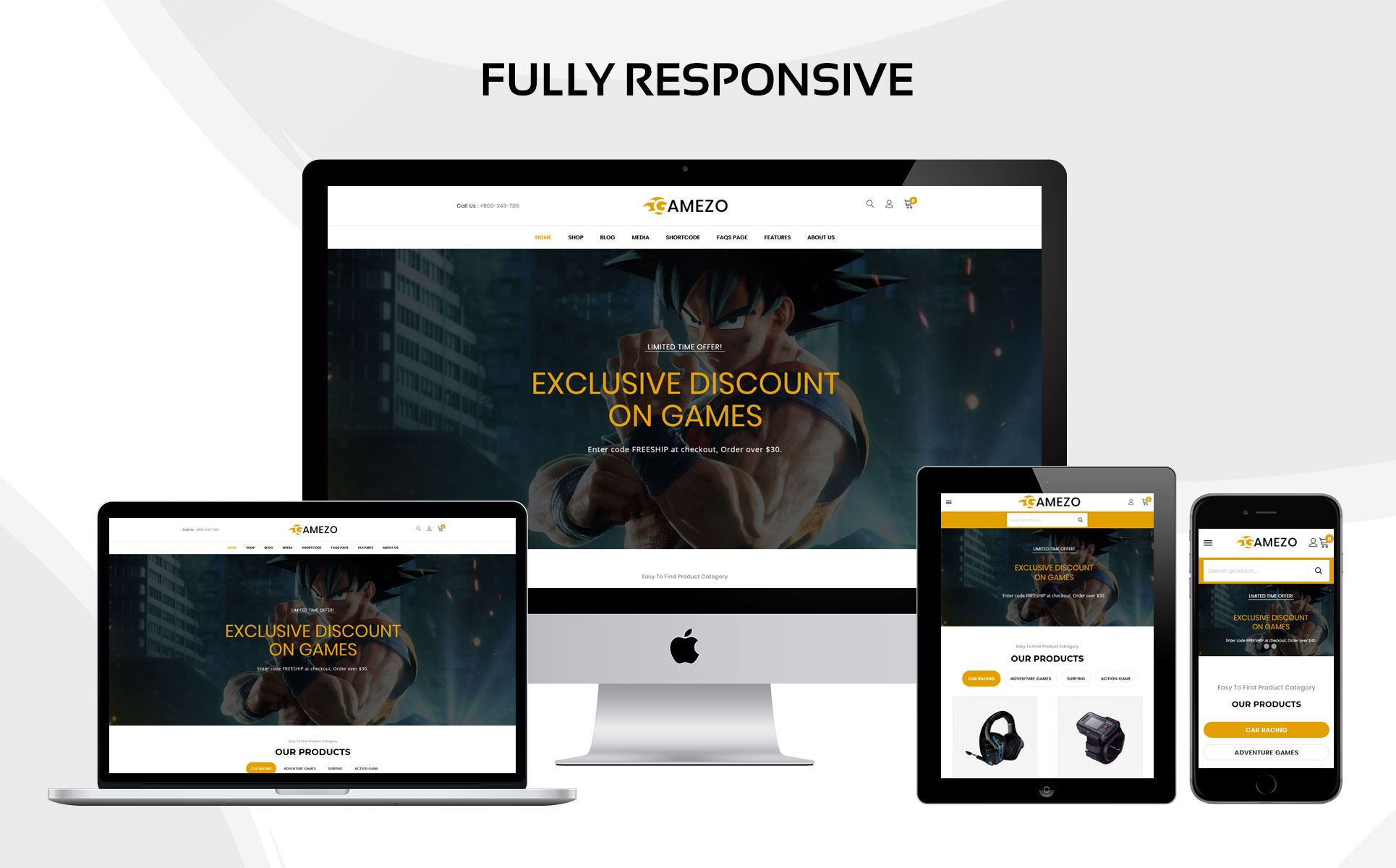 Gamezo - The Branded Gaming WooCommerce Theme