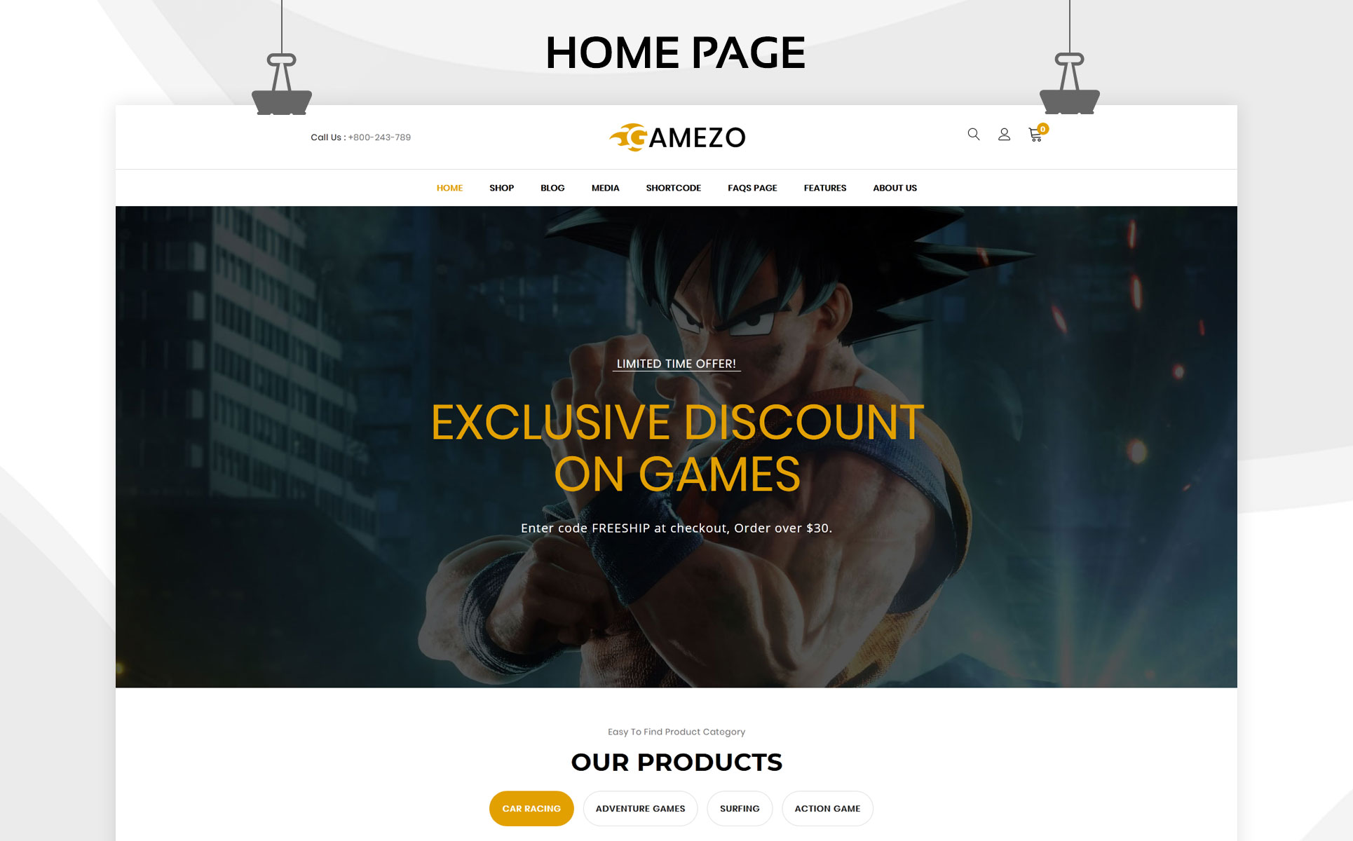 Gamezo - The Branded Gaming WooCommerce Theme