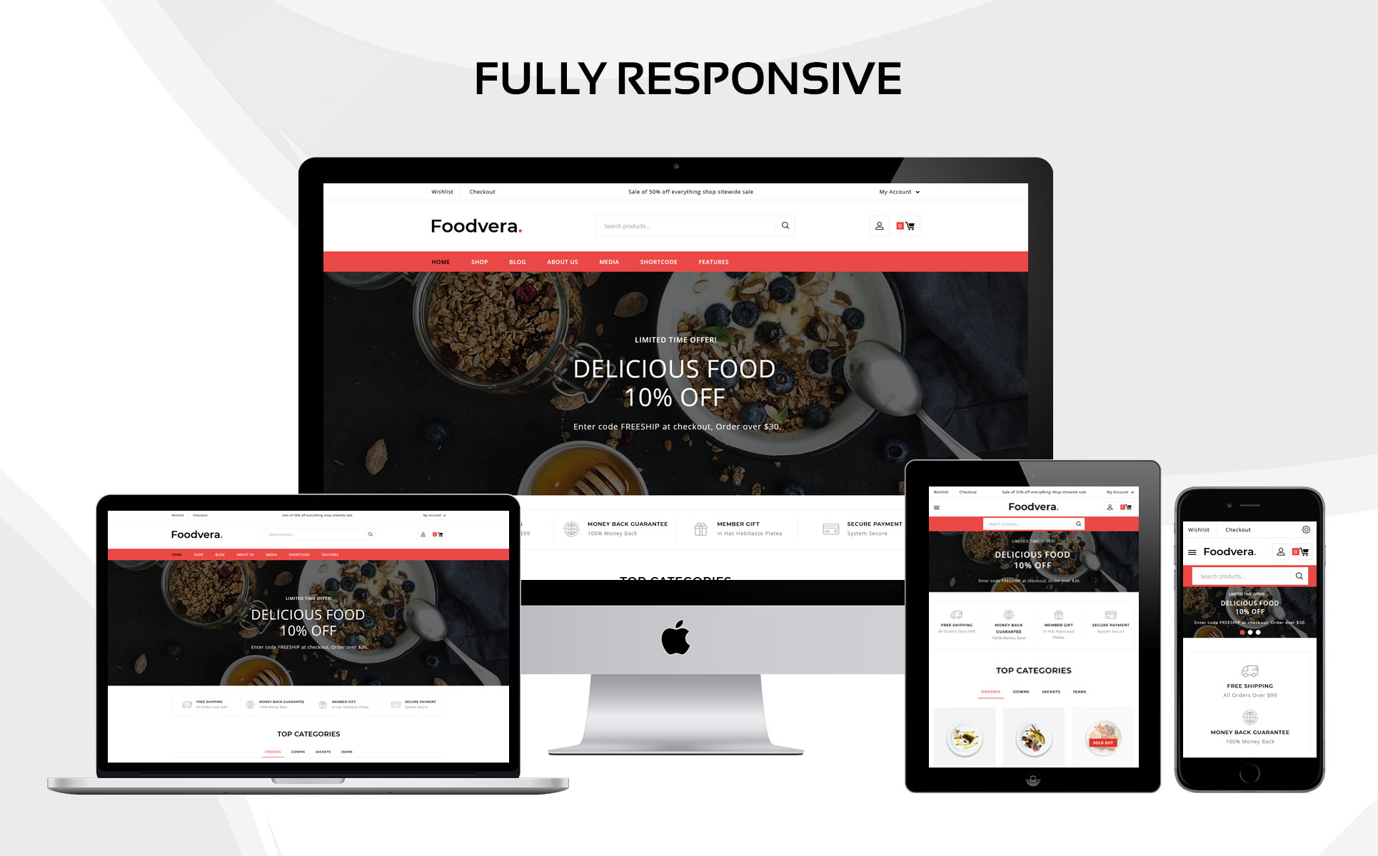 Foodvera - The Fast Food & Restaurant Store WooCommerce Theme