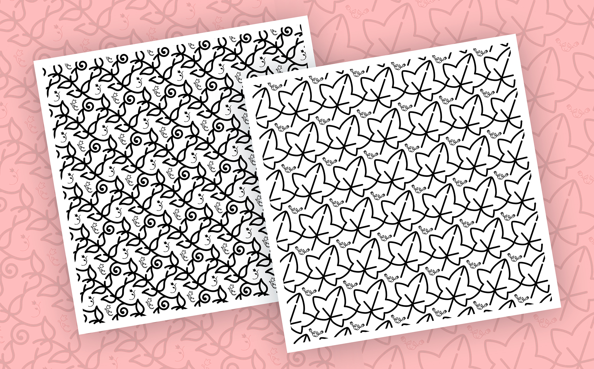 Download Pattern "High Definition Floral Bundle Pattern" / High Definition Floral Bundle Pattern - Pattern на тему графика vintage floral flower leaf leaves background retro seamless design ornate decoration nature ornamental pattern elegance vector illustration plant art ornament