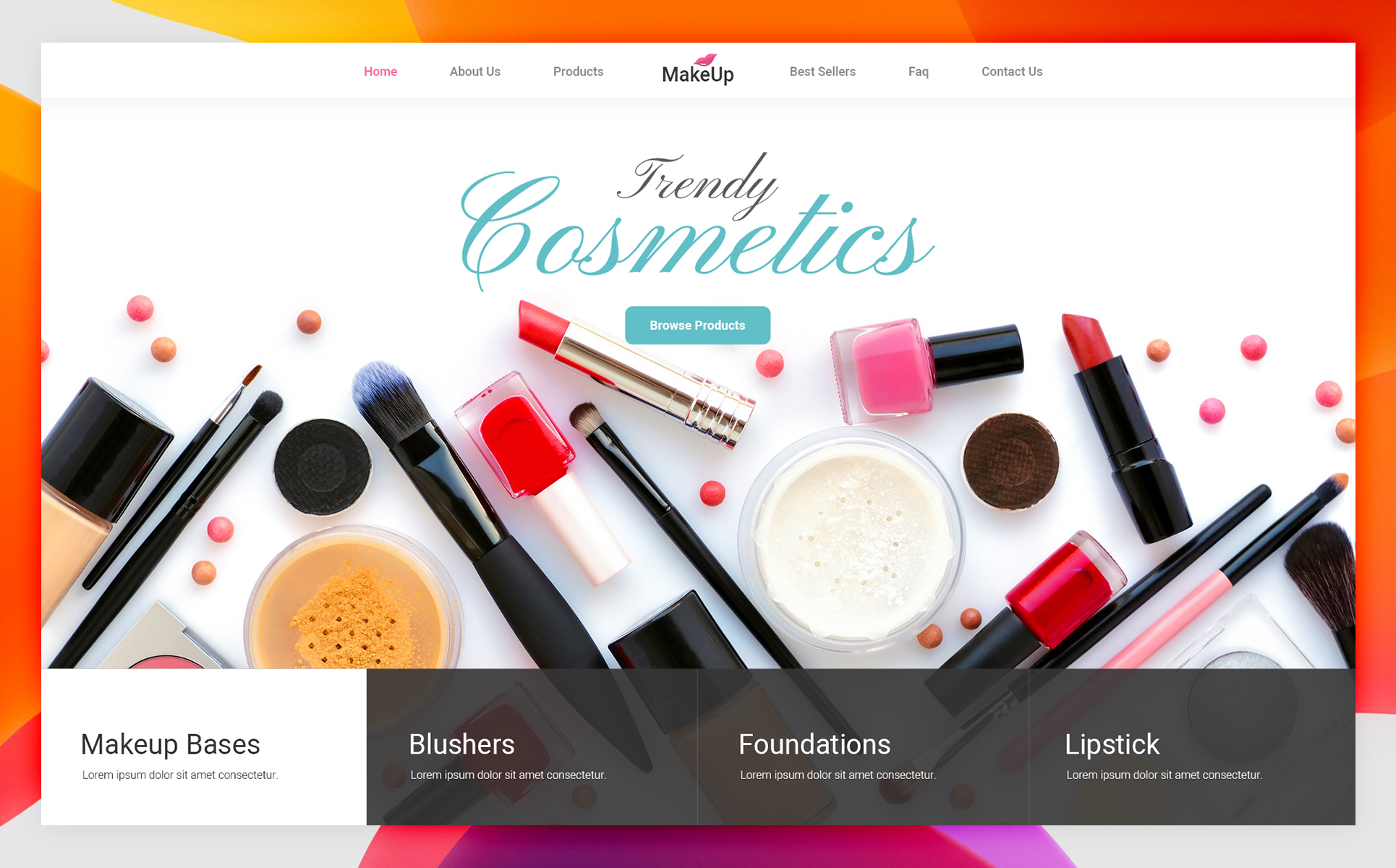 Download PSD шаблон "Beautiful Make Up Company - Creative Parallax Design PSD Template" / Beautiful Make Up Company - Creative Parallax Design PSD Template - PSD шаблон на тему графика barbershop beauty salon studio care facial hair hairstyle makeup manicure modern psd template salon psd stylish besalon booking color creative