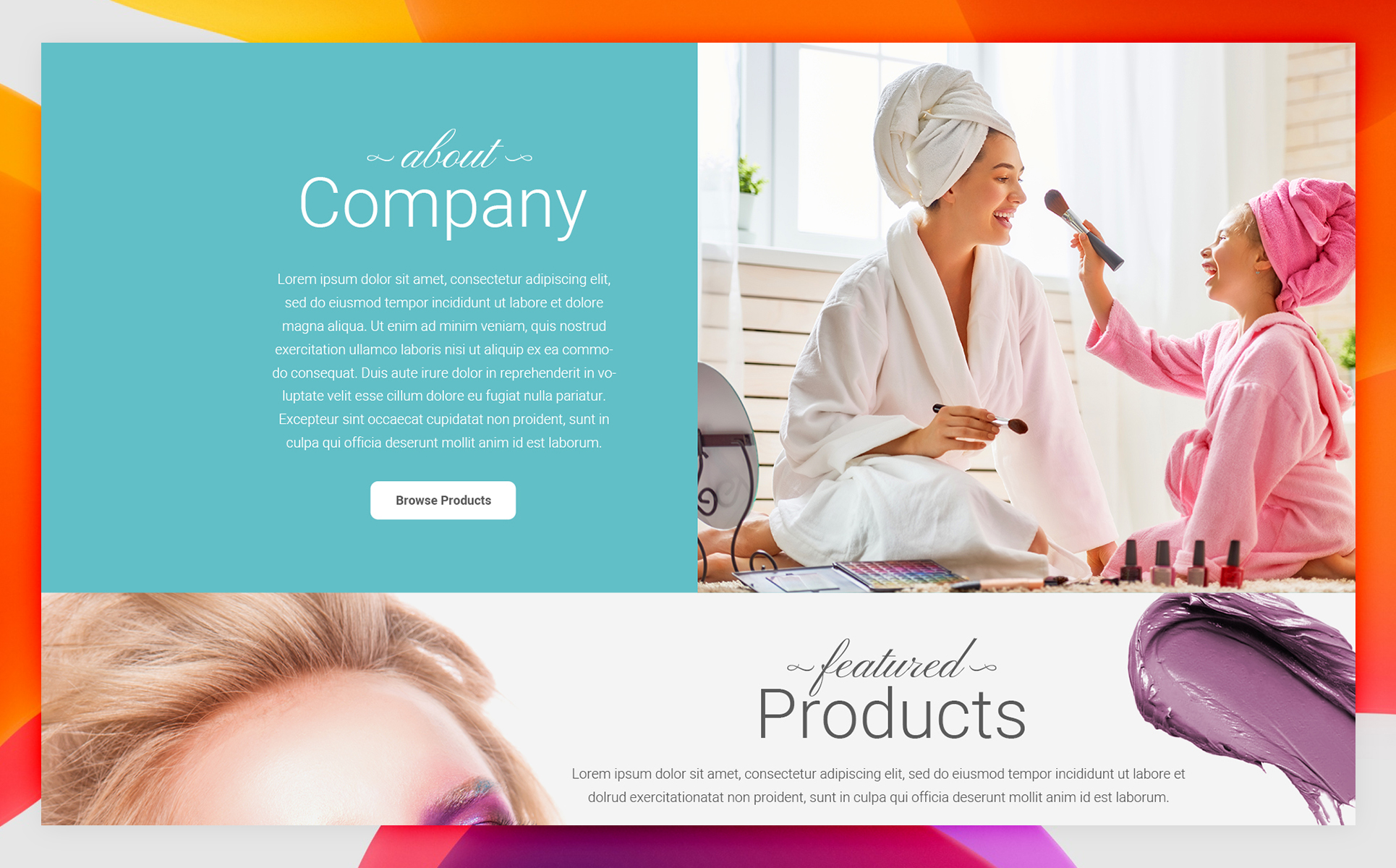 Download PSD шаблон "Beautiful Make Up Company - Creative Parallax Design PSD Template" / Beautiful Make Up Company - Creative Parallax Design PSD Template - PSD шаблон на тему графика barbershop beauty salon studio care facial hair hairstyle makeup manicure modern psd template salon psd stylish besalon booking color creative