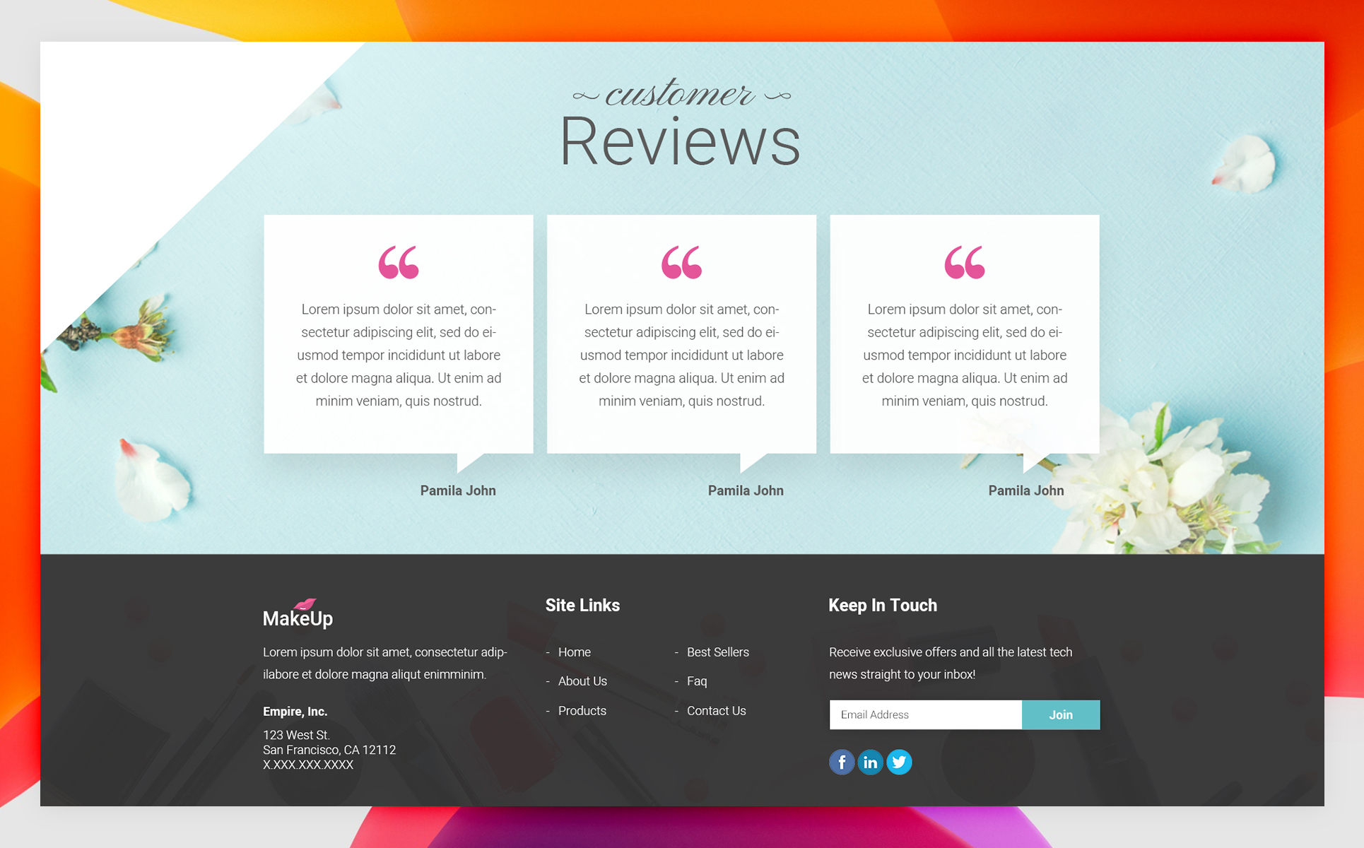 Download PSD шаблон "Beautiful Make Up Company - Creative Parallax Design PSD Template" / Beautiful Make Up Company - Creative Parallax Design PSD Template - PSD шаблон на тему графика barbershop beauty salon studio care facial hair hairstyle makeup manicure modern psd template salon psd stylish besalon booking color creative