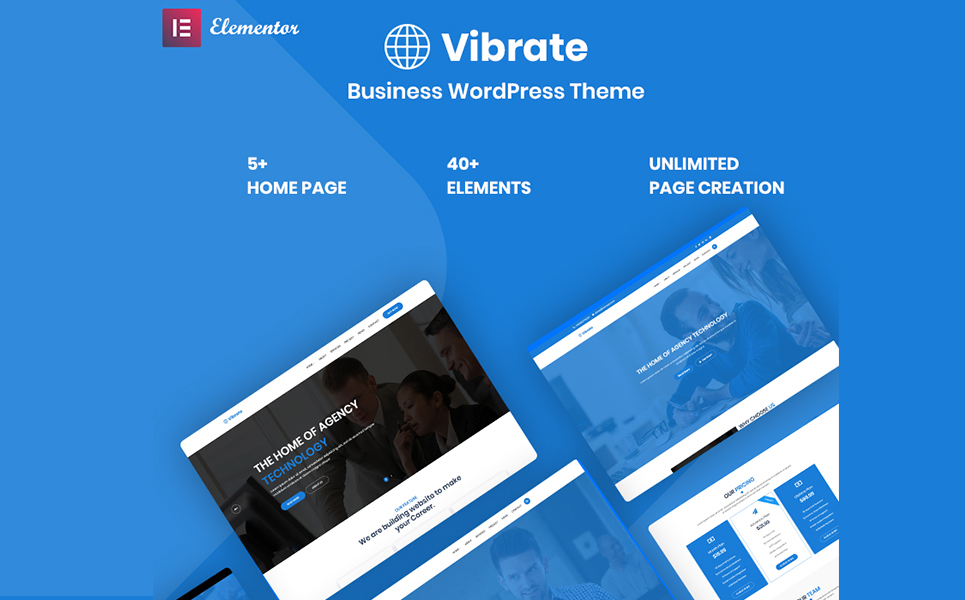 Vaibrate - Business Responsive WordPress Theme
