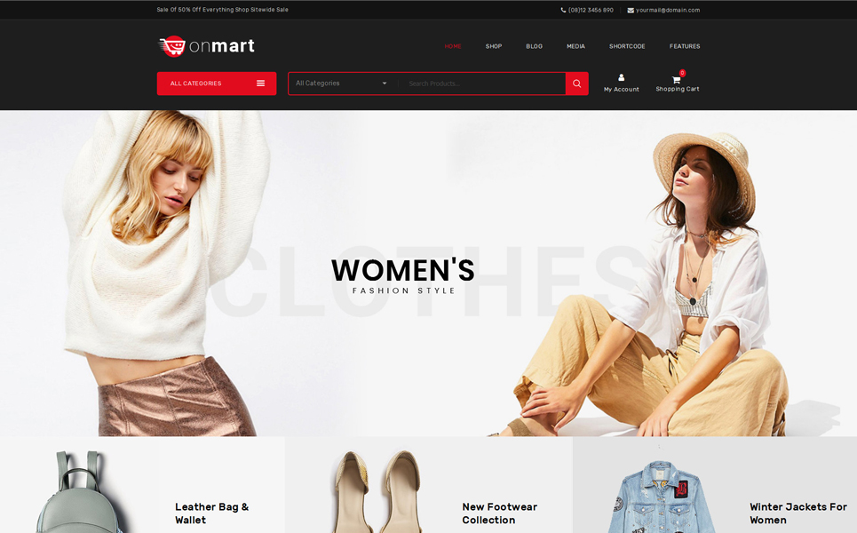OnMart - Multipurpose Store WooCommerce Theme