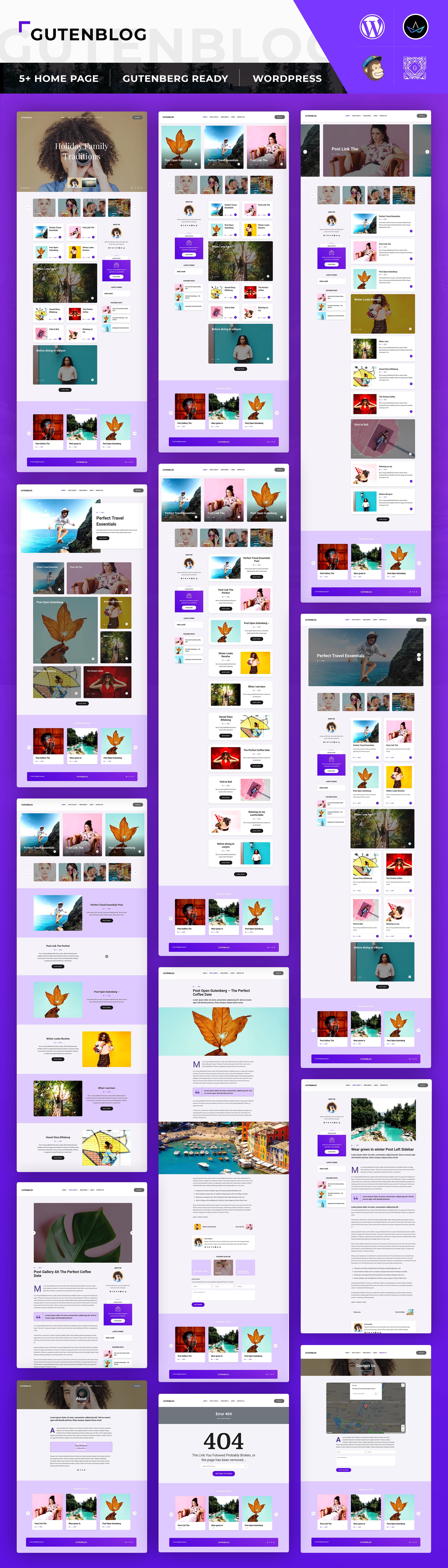 GutenX : Personal Blog WordPress Theme