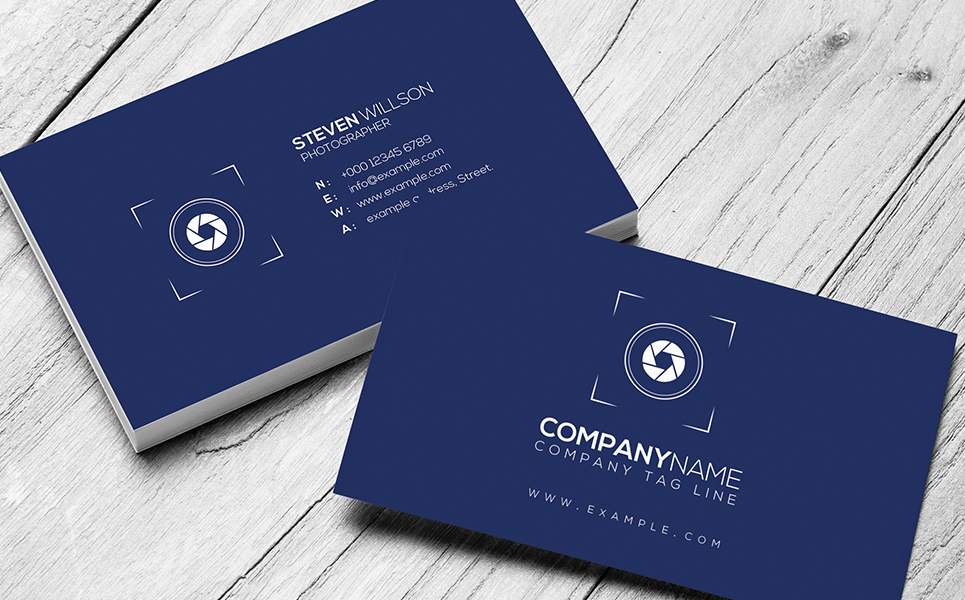 Download Фирменный стиль "Minimal & Sophisticated Photography Business Card - Corporate Identity Template" / Minimal & Sophisticated Photography Business Card - Corporate Identity Template - Фирменный стиль на тему графика business corporate blue green orange multipurpose card visiting minimal elegant beautiful