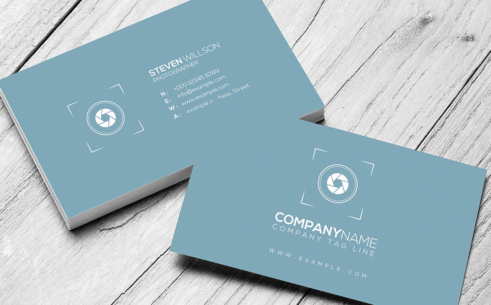 Download Фирменный стиль "Minimal & Sophisticated Photography Business Card - Corporate Identity Template" / Minimal & Sophisticated Photography Business Card - Corporate Identity Template - Фирменный стиль на тему графика business corporate blue green orange multipurpose card visiting minimal elegant beautiful
