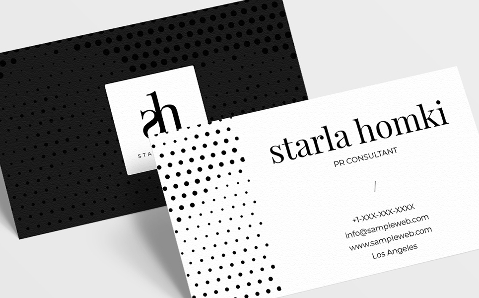 Download Фирменный стиль "Starla Simple Minimal Business Card - Corporate Identity Template" / Starla Simple Minimal Business Card - Corporate Identity Template - Фирменный стиль на тему графика business card clean elegant creative minimal print ready black and white modern stylish corporate visiting cards template stationery resume identity