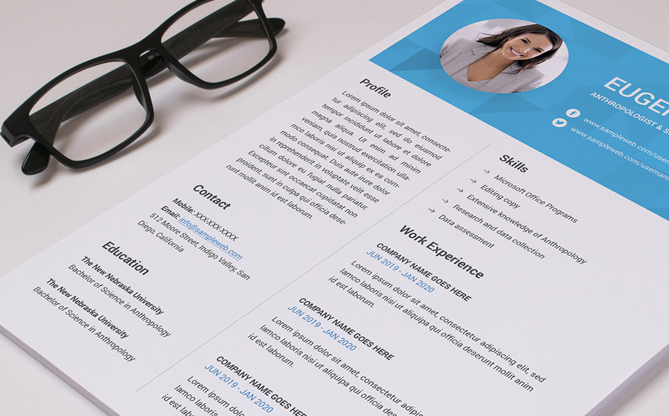 Download Резюме "Research and Academia  + Cover Letter Resume Template" / Research and Academia  + Cover Letter Resume Template - Резюме на тему графика resume cv clean template simple photoshop shop job creative a4 us letter diy professional page cover stationery