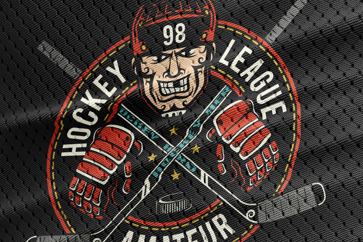 Download Иллюстрация "Hochey Dark Bundle - Illustration" / Hochey Dark Bundle - Illustration - Иллюстрация на тему графика emblem badge label illustration banner professional poster stamp ribbon symbol