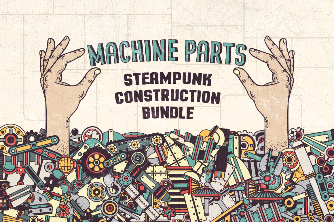 Download Иллюстрация "Machine Parts Bundle - Illustration" / Machine Parts Bundle - Illustration - Иллюстрация на тему графика emblem badge label illustration banner professional poster stamp ribbon symbol