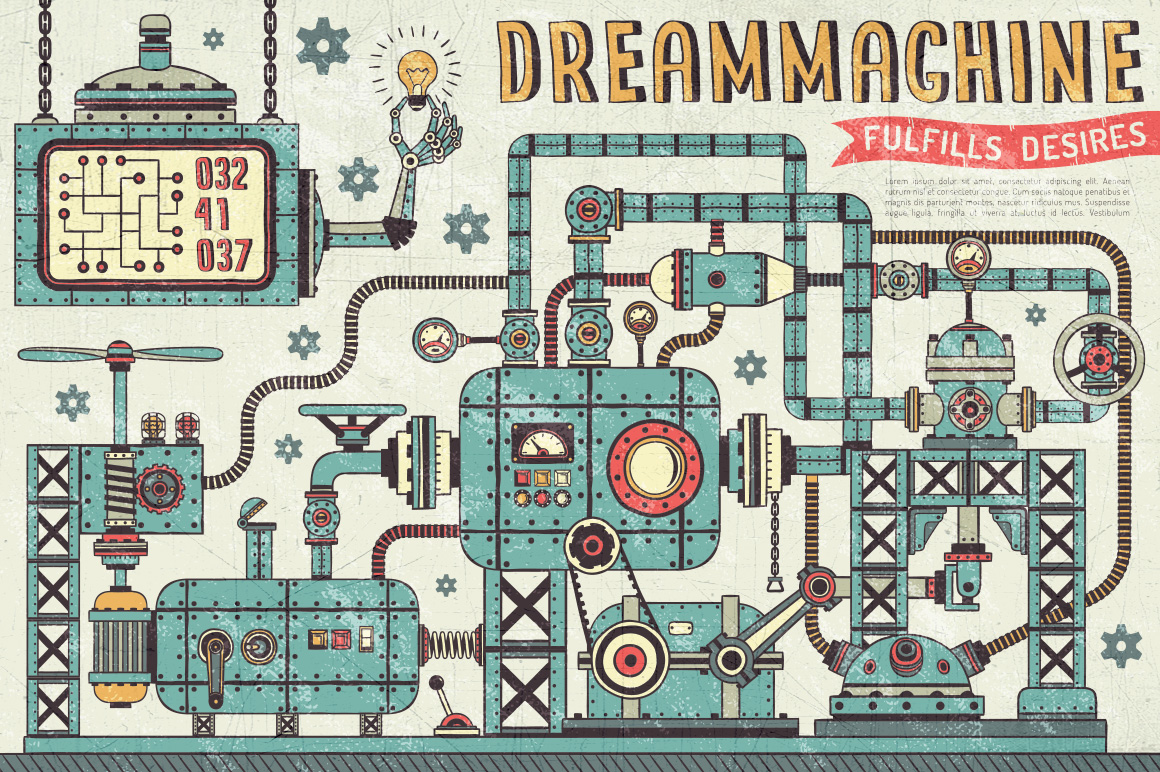 Download Иллюстрация "Machine Parts Bundle - Illustration" / Machine Parts Bundle - Illustration - Иллюстрация на тему графика emblem badge label illustration banner professional poster stamp ribbon symbol