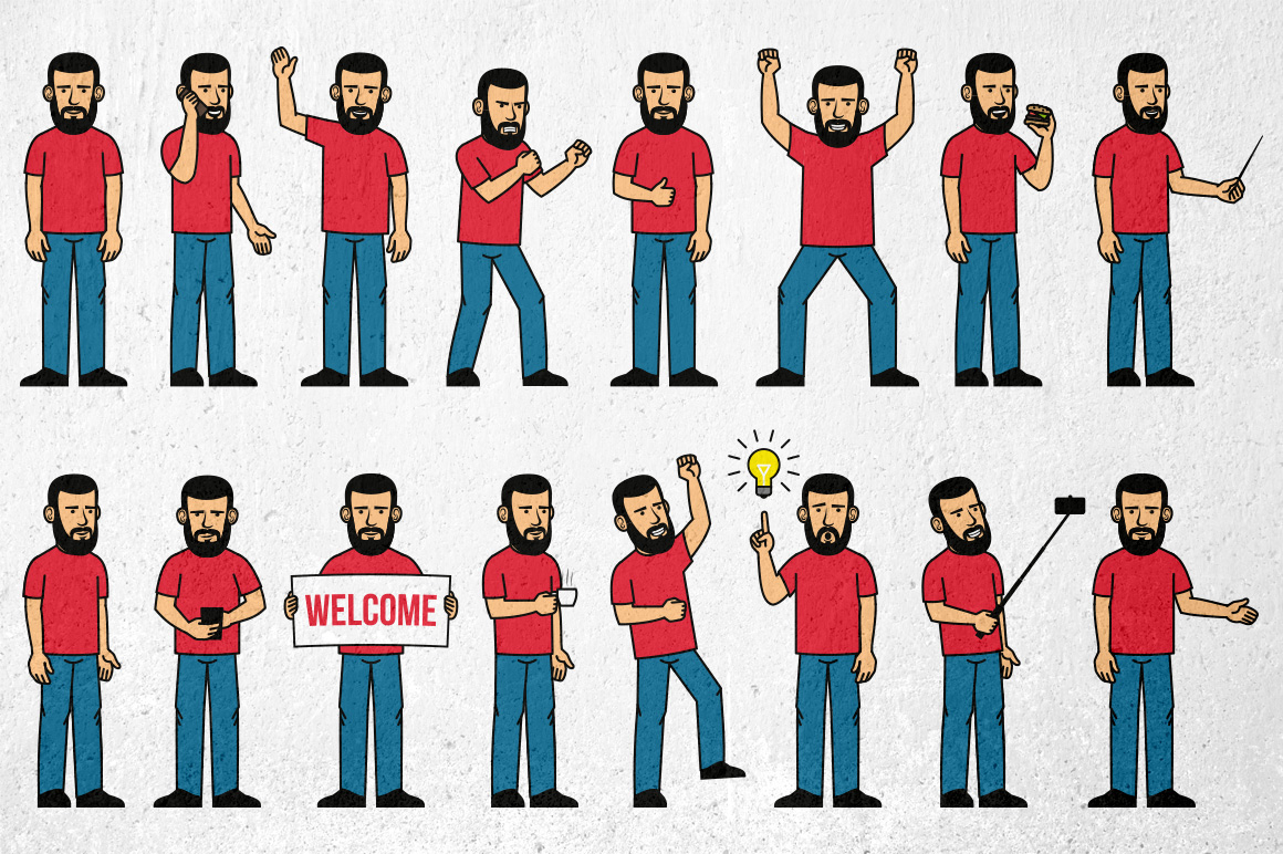 Download Иллюстрация "Bearded Men Generator - Illustration" / Bearded Men Generator - Illustration - Иллюстрация на тему графика emblem badge label illustration banner professional poster stamp ribbon symbol