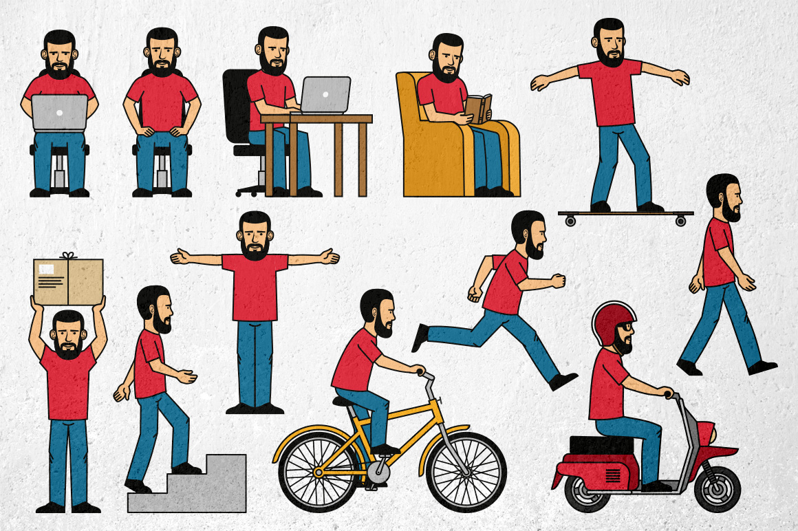 Download Иллюстрация "Bearded Men Generator - Illustration" / Bearded Men Generator - Illustration - Иллюстрация на тему графика emblem badge label illustration banner professional poster stamp ribbon symbol