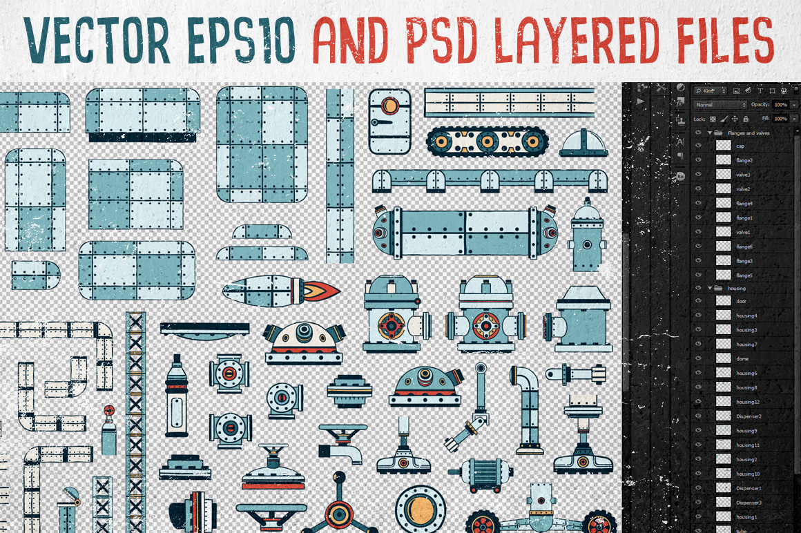 Download Иллюстрация "Fantastic Machines Construction Kit - Illustration" / Fantastic Machines Construction Kit - Illustration - Иллюстрация на тему графика emblem badge label illustration banner professional poster stamp ribbon symbol