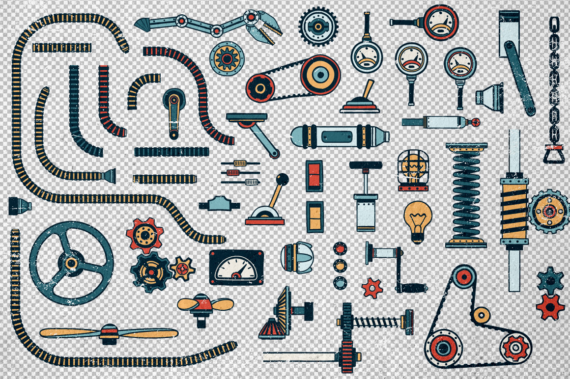 Download Иллюстрация "Fantastic Machines Construction Kit - Illustration" / Fantastic Machines Construction Kit - Illustration - Иллюстрация на тему графика emblem badge label illustration banner professional poster stamp ribbon symbol