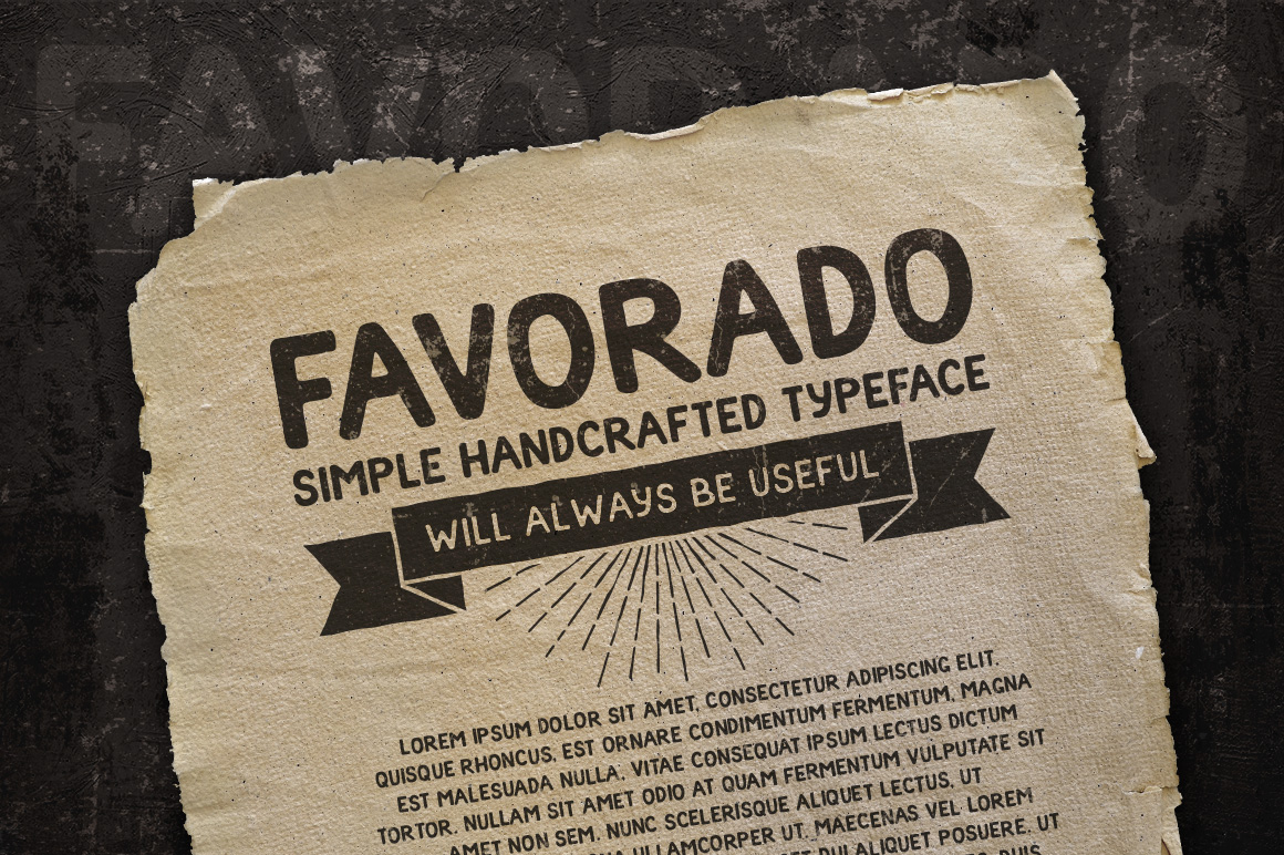 Download Шрифт "Favorado Typeface Font" / Favorado Typeface Font - Шрифт на тему графика emblem badge label illustration banner professional poster stamp ribbon symbol