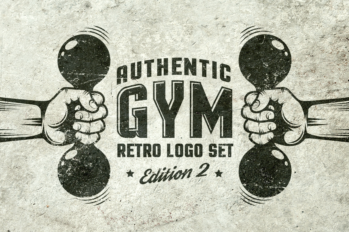 Download Иллюстрация "Gym Retro Emblem 2 - Illustration" / Gym Retro Emblem 2 - Illustration - Иллюстрация на тему графика emblem badge label illustration banner professional poster stamp ribbon symbol